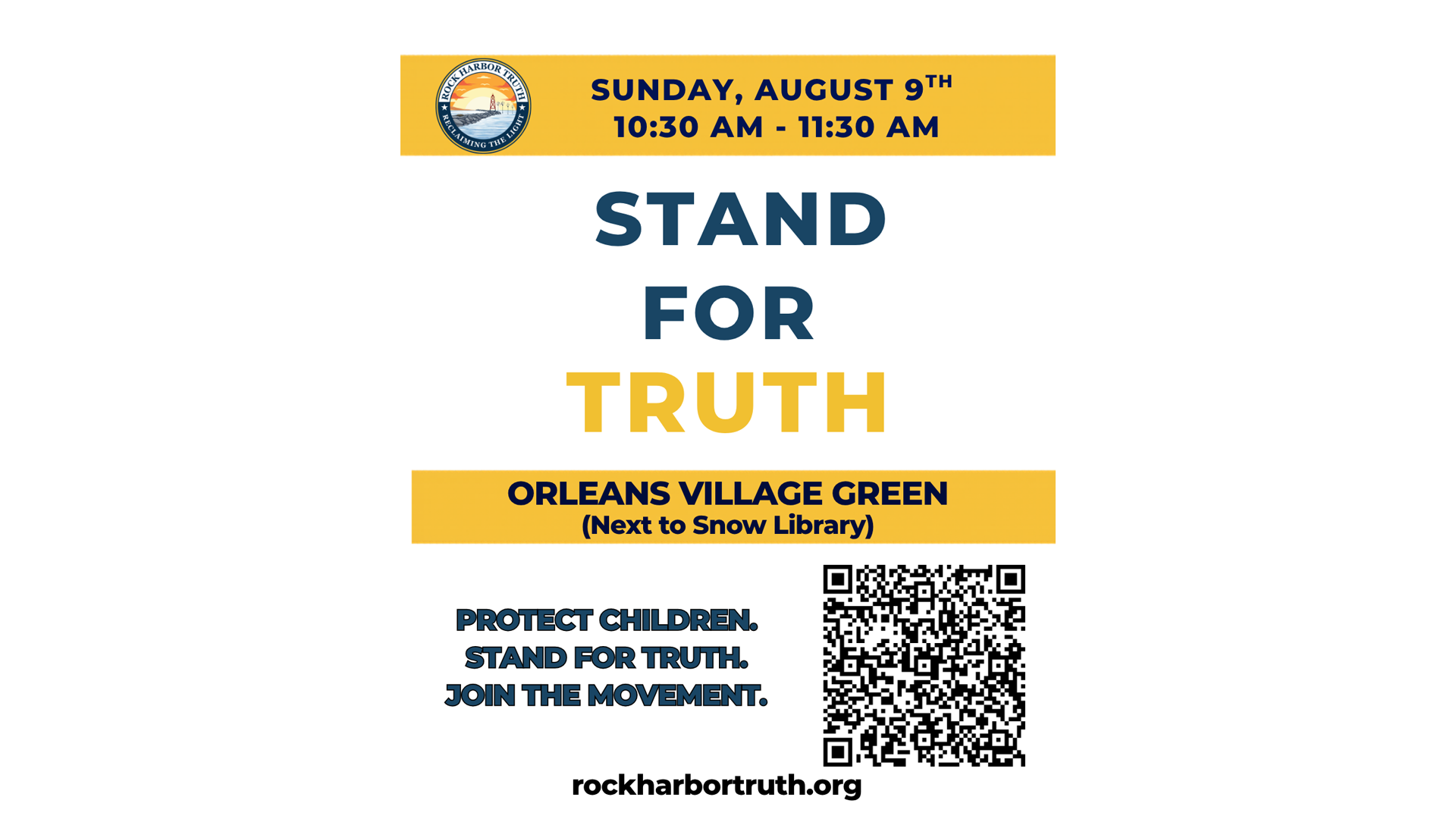 Stand for Truth 892026 Flyer