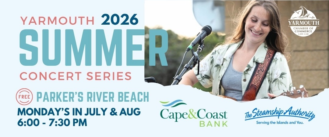 Yarmouth Chamber of Commerce 2026 Summer Concert Series Flyer