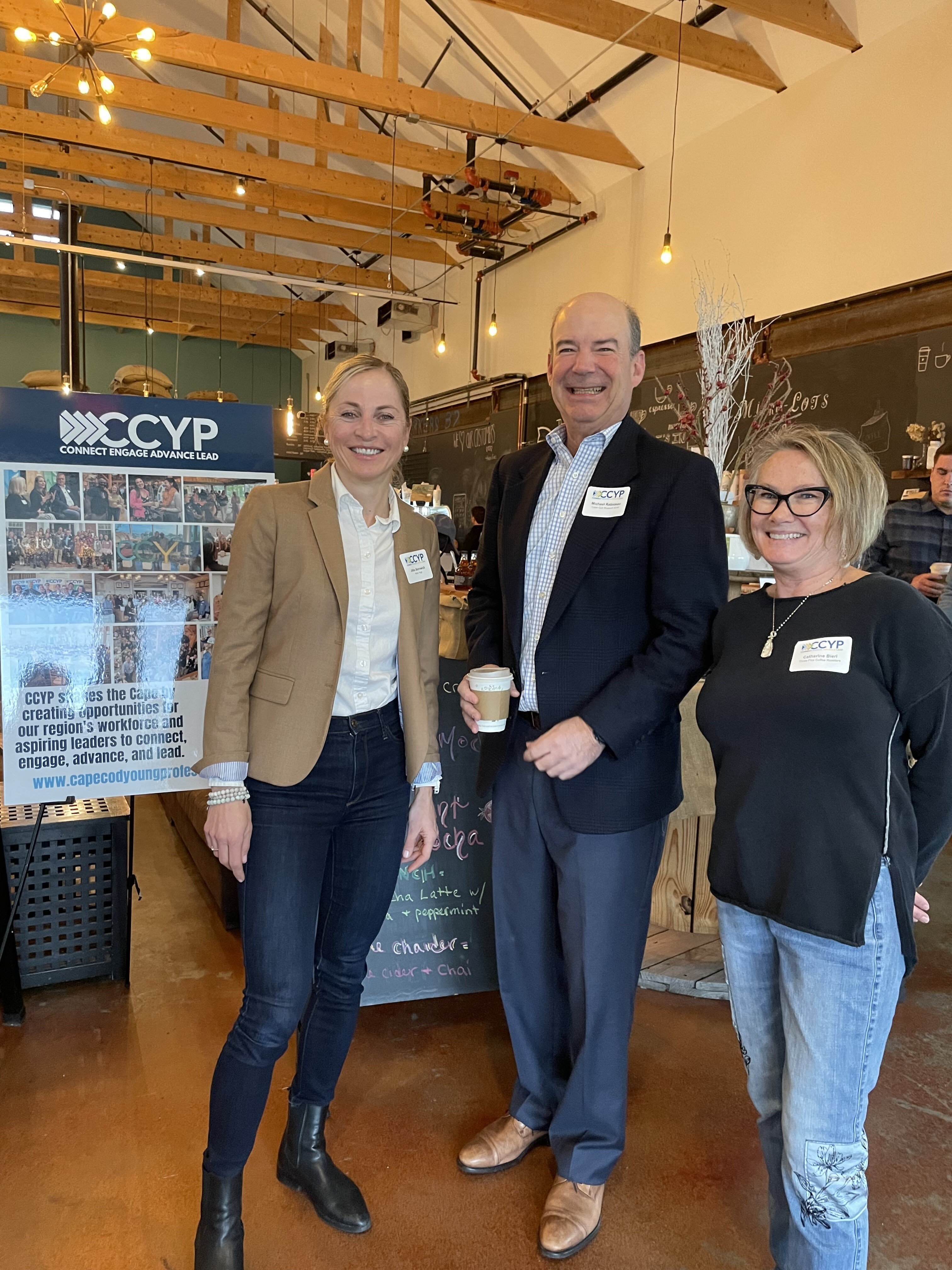 January Coffee Connect @ Three Fins & Nove Yoga